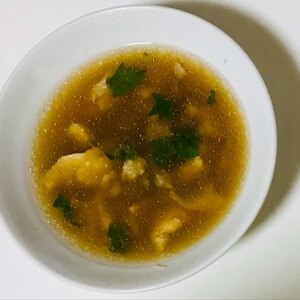 棒ラーメンスープで野菜スープ